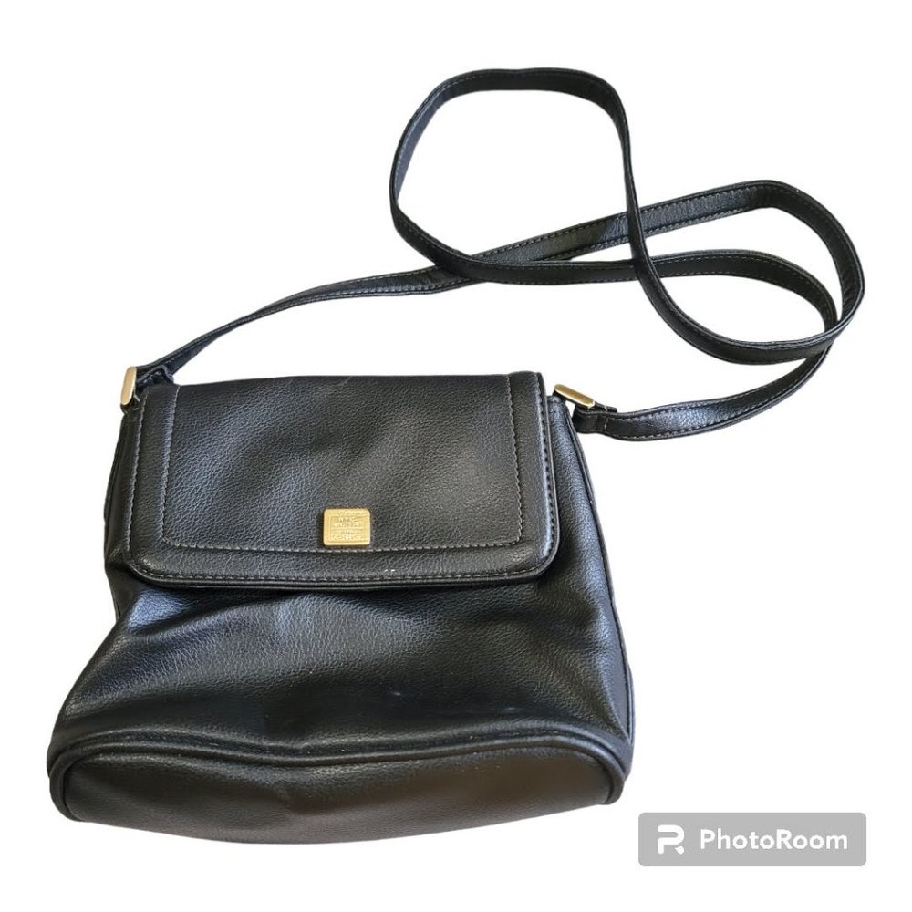 Liz Claiborne LC-1441 P, Mini Crossbody Purse, Color: Black-Gently Used
